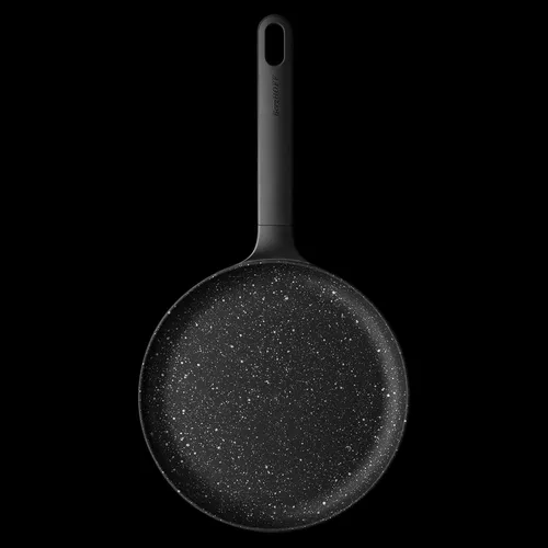 Vista 5 de BergHOFF GEM - Sartén antiadherente de aluminio fundido para panqueques de 10 pulgadas, 0.53 cuartos de galón, color negro, verde ferno-PFOA