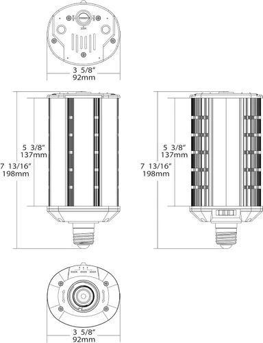 Vista 13 de Satco 40 W/LED/WP/CCT/E26/100-277 V