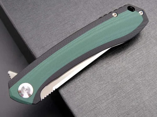 Vista 5 de Eafengrow EF947 EDC D2 Cuchillo plegable, carpeta de rodamiento de bolas con asa G10 con forro de bloqueo, cuchillo aleta EDC con bolsillo, camping