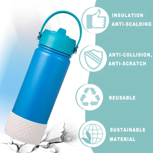 Vista 28 de Silicone Boot for Stanley Quencher 40 oz, Bottom Boot for IceFlow Flip 20 oz 30 oz, Boots Sleeve Cover for Hydroflask 12-24 oz and 32 oz 40 z Sports