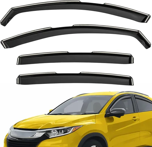 Vista 11 de Deflectores de ventana extra duraderos en el canal, protectores de lluvia aptos para Buick Encore GX 2020-2026, viseras solares, ventilación