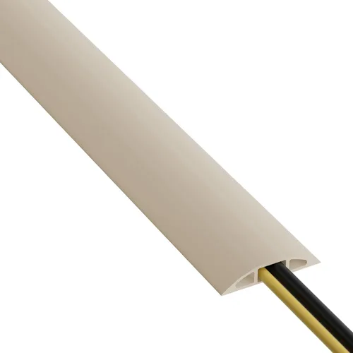 D-Line – Funda para cable de piso de 6 pies, protector de cable, oculta cables de extensión, protege cables, evita riesgos de caídas, ocultador de