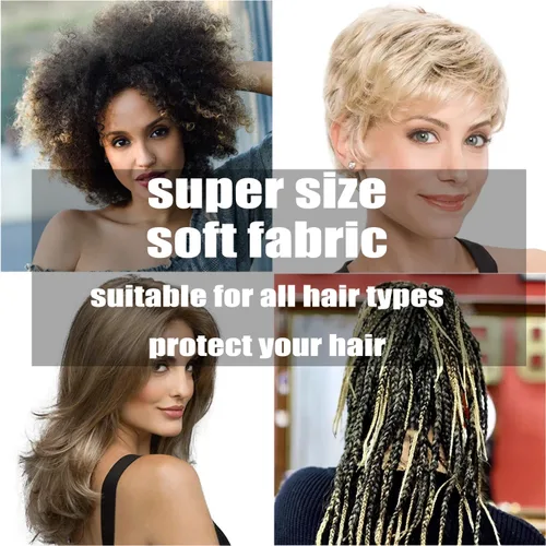 Vista 6 de Gorro de ducha para mujer, gorro de ducha de doble forro, gorro de satén real, tamaño ajustable, adecuado para todo tipo de cabello masculino