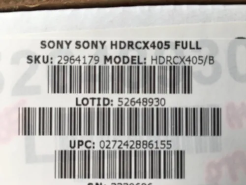 Vista 5 de Sony Videocámara manual HDRCX405 grabadora de video HD
