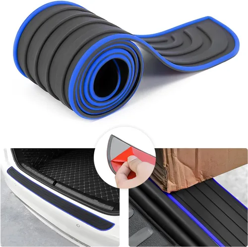 Vista 16 de Protector de parachoques trasero de automóvil, tira de goma antiarañazos para la mayoría de automóviles y SUV