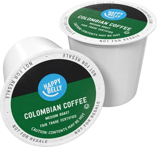 Vista 16 de Cápsulas de café tostado ligero Happy Belly, mezcla de desayuno, compatibles con cafeteras Keurig 2.0 K-Cup, 24