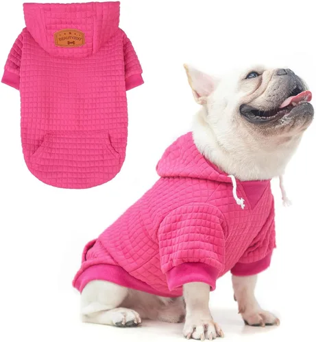 Vista 54 de BEAUTYZOO - Sudadera con capucha para perros macho o hembra pequeños, medianos y grandes, ropa cálida de invierno y otoño, talla S o M, suéter
