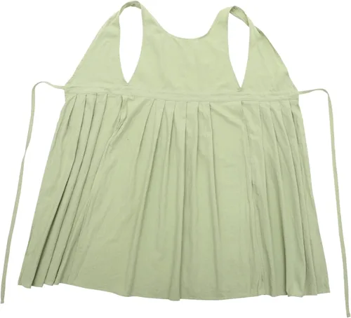 FOMIYES Vestido de delantal de cocina, delantal para hornear verde, Pinafore Cafetería, Tienda de jardinería para mujeres y niñas