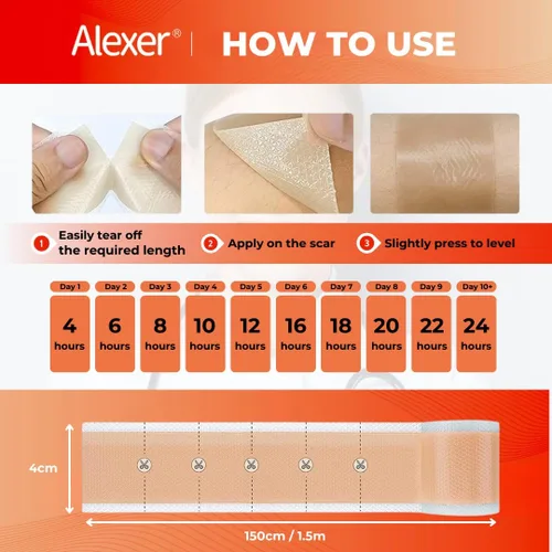 Vista 7 de Hojas de silicona para cicatrices, cinta de silicona para cicatrices, (rollo de 1.6 x 60 pulgadas - 4.9 ft), cinta de cicatriz para cicatrices