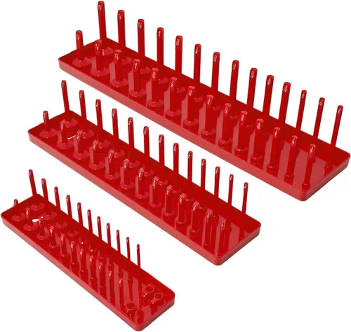 AIUITIO Juego de 3 bandejas organizadoras de dados, bandejas de almacenamiento de dados SAE, soportes de dados de accionamiento profundos y poco