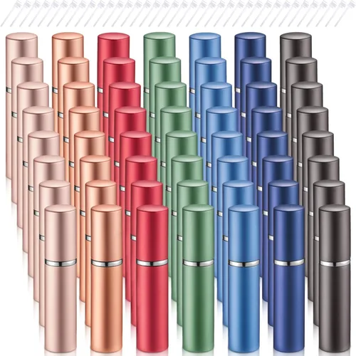 Vista 12 de Zonon Mini atomizador de perfume recargable de 0.2 fl oz, 0.2 fl oz, botella de perfume portátil con 56 piezas de bomba de recarga, dispensador