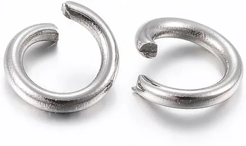 Vista 54 de HDSupplies 100 anillos de acero inoxidable 304 en tono negro, calibre 18 de 0.236 in (0.039 pulgadas de grosor)