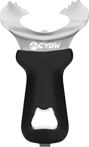 CYDW Herramienta para abridor de tarros Mason con mango suave al tacto, sin abolladuras ni daños en la tapa, abrelatas manual multiusos, removedor