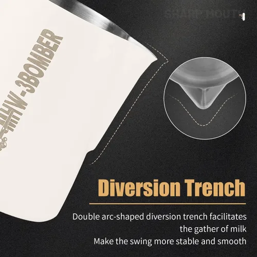 Vista 4 de Jarra de espuma de leche de 20 oz Latte Art Pen Latte Art Tools