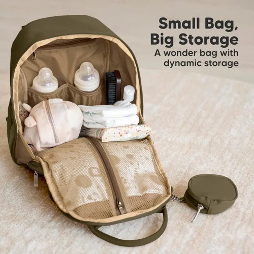 Vista 2 de KeaBabies Mochila para pañales – Mochilas multifuncionales de viaje para pañales, bolsas cambiadoras de maternidad para bebé, capacidad compacta
