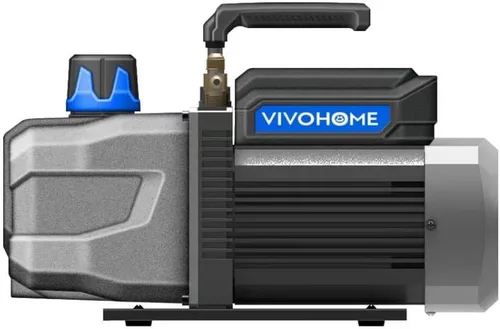 Vista 9 de VIVOHOME Bomba de vacío HVAC de 1/4 HP 3.5 CFM 1 etapa A2L, motor sin chispas para sistemas R32 R1234yf R454B R134a R22 R410a, bomba de vacío