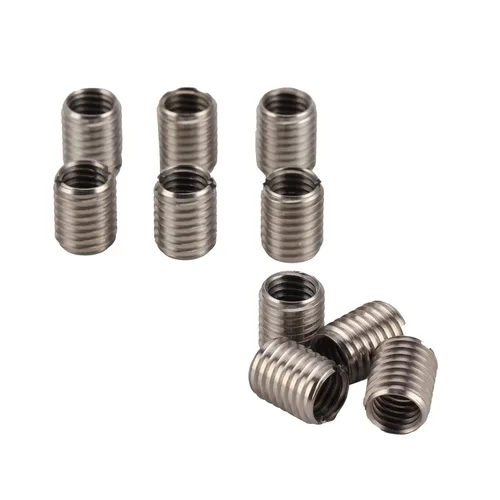10 piezas de inserto de rosca autorroscante, tuerca reductora de rosca de 15 mm, rosca hembra M10 x 1.5 mm y rosca macho M12 x 1.75 mm, kit de