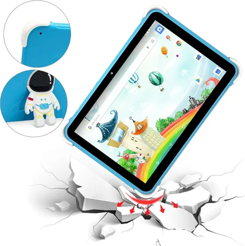 Vista 7 de Tablet para niños de 10 pulgadas, tableta para niños Android 14, 3 GB + 64 GB, CPU de 8 núcleos, WiFi 2.45G WiFi 6, vida útil de batería de 12H