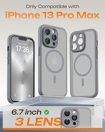 Vista 436 de TOCOL Funda para iPhone 11, compatible con Magsafe, protección completa de cámara, imanes integrados, protección contra caídas, funda translúcida