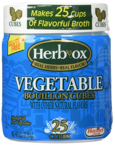 Herb-Ox Cubos de caldo de verduras 3.33oz (25 cubos)