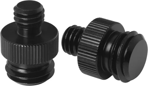 Vista 4 de Adaptador de tornillo de trípode roscado macho de 38 pulgadas a 58 pulgadas macho LUORNG 2 piezas 38 a 58-11 convertidor de rosca de montaje