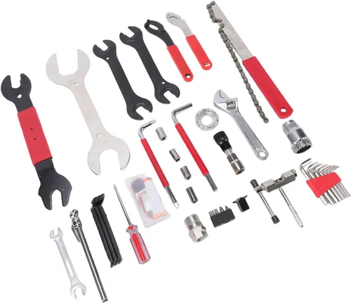 Vista 2 de Kit de herramientas de bicicleta de 45 piezas, llave de soporte inferior, extractor de manivela, herramienta BB con estuche de almacenamiento