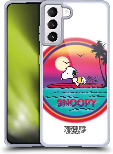 Vista 310 de Head Case Designs Officially Licensed Peanuts Beach Surf Snoopy Boardwalk Airbrush Gel Case [Military Grade Protection] Compatible with Google Pixel