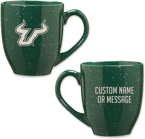 Vista 114 de Rico Industries NCAA UCLA Bruins Royal Blue - Taza de café de cerámica moteada grabada con láser de 16 onzas