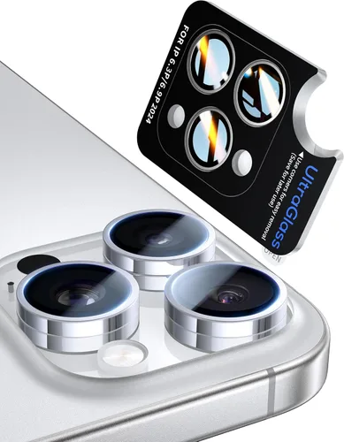 Vista 11 de UltraGlass Protector de lente de cámara para iPhone 16 Pro Max/16 Pro [NO.1 grado militar inastillable], protector de cámara para iPhone 16 Pro Max