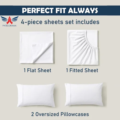 Vista 5 de Juego de sábanas de bolsillo extra profundo de 24 pulgadas, 1000 hilos, tamaño individual, color negro, 100% algodón egipcio de fibra larga, sábana