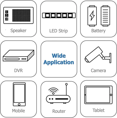 Vista 6 de BestCH Adaptador de CA global de 5 V para CSEC CS6D050100FUF Equipo de Clase II I.T.E 5VDC Cable de fuente de alimentación Cable PS Wall Home