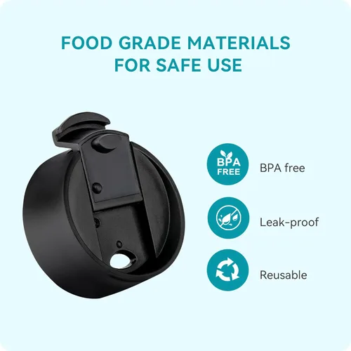 Vista 2 de Tapa para Hydro Flask de boca ancha de 40 onzas, tapas de repuesto compatibles con botella de agua de boca ancha Hydro Flask