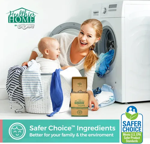 Vista 7 de CHOMP! Detergente para ropa Zero Waste Pacs: Detergente aromático de hierba de limón, detergente de alta eficiencia (HE), paquete de 70