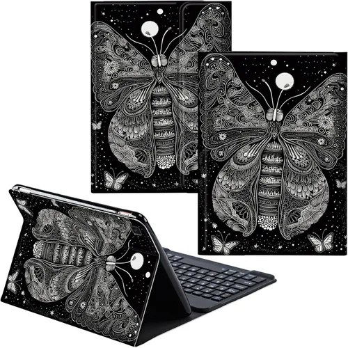 Vista 29 de Para Samsung Galaxy Tab S6 Lite Funda 2022/2020 Teclado Inalámbrico Desmontable Y Cubierta De Soporte De Cuero PU Funda Protectora Para Samsung