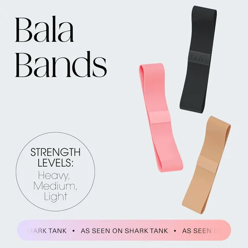 Vista 2 de Bala Booty Bands Resistance Bands for Women & Men - Elastic Exercise Bands for Working Out - Wrist, Ankle, Legs & Booty Bands - Workout Resistance