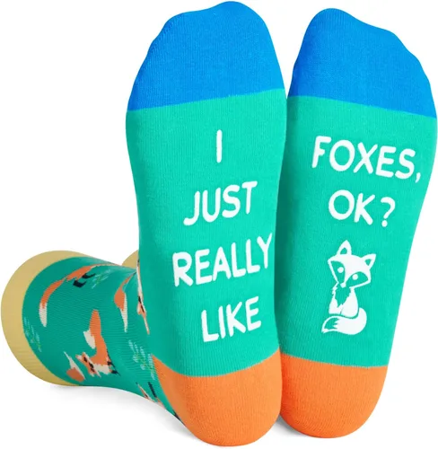 Zmart Funny Animal Socks for Men Dinosaur Gifts Horse Gifts German Shepherd Socks Fox Socks Women