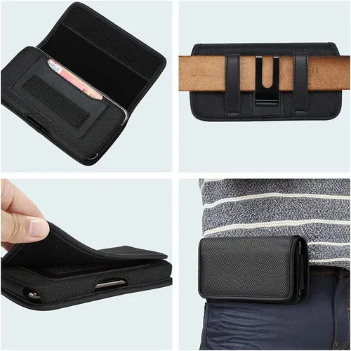 Vista 7 de Funda horizontal universal para teléfono celular con clip de cinturón para teléfono móvil - XL