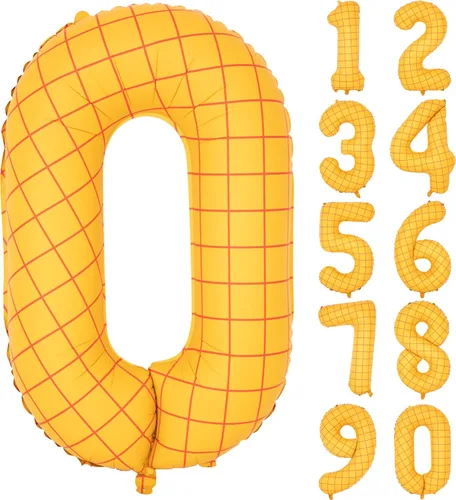 Vista 404 de Globos de 40 pulgadas con números de caramelo, papel de aluminio de helio, globos de látex de Mylar para fiesta de cumpleaños, decoración digital 0