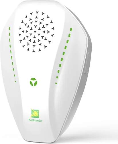 Repelente ultrasónico Neatmaster y repelente de insectos para interiores, repelente electrónico ultrasónico enchufable para cucarachas, mosquitos,