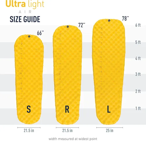 Vista 7 de Sea to Summit Colchón de aire ultraligero para mochileros, pequeño (66 x 21.5 x 2 pulgadas)