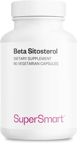 SuperSmart Suplemento de beta-sitosterol de 180 mg por día (patentado) - Esteroles vegetales - Extracto de beta-sitosterol para hombres | Sin OMG y