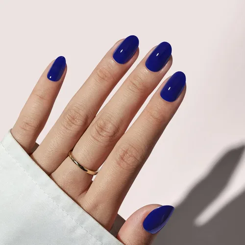 Vista 15 de BTArtbox - Uñas postizas a presión, almendra, uñas cortas de verano con pegamento para mujeres, uñas de gel suave opacas en 16 tamaños, kit de 32