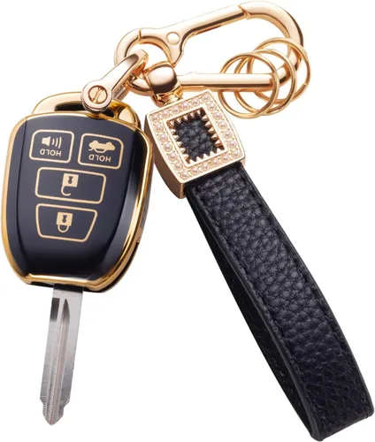 Vista 23 de Funda para llavero Benz, cordón de cuero con protección para llave inteligente, compatible con Clase A, Clase C, Clase G, Clase E y Clase S 2017-2021
