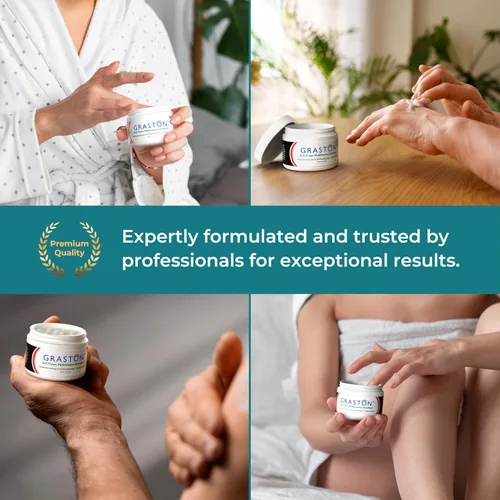 Vista 5 de Graston Technique Emoliente enriquecido con vitamina E - Tarro de 4 onzas, ideal para loción IASTM y crema de terapia de masaje, crema perfecta