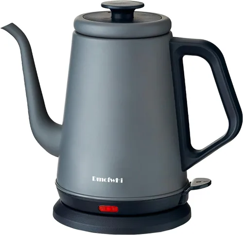 Vista 8 de DmofwHi - Hervidor eléctrico de cuello de cisne de 1000 W (1.05 cuartos de galón), Hervidor de té 100% de acero inoxidable y sin BPA con protección