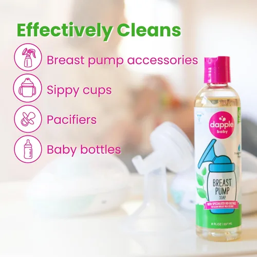 Vista 9 de Dapple Baby - Botella de jabón para extractor de leche - 8 onzas líquidas