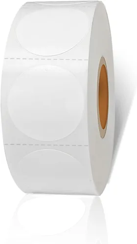 Vista 14 de Etiquetas adhesivas térmicas redondas de arcoíris de 1.5 pulgadas, etiquetas térmicas directas circulares autoadhesivas, etiquetas adhesivas