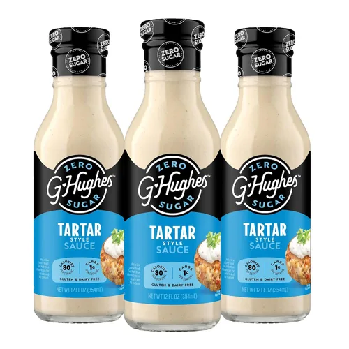 Vista 11 de G Hughes Salsa de chile dulce sin azúcar de 18 onzas (paquete de 3) Salsas de inmersión y adobos que son libres de gluten, bajas en carbohidratos