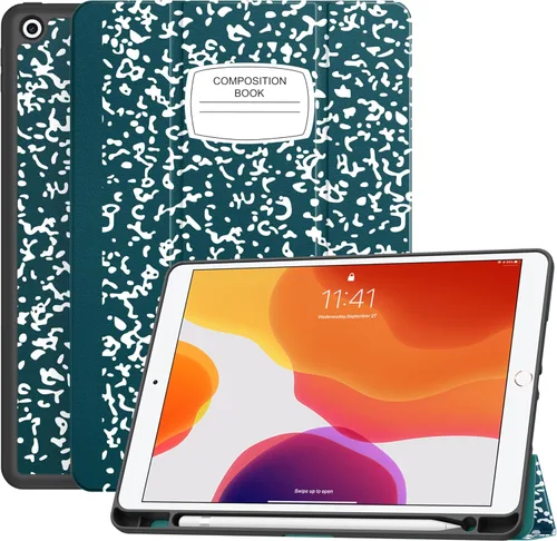 Vista 14 de Soke - Funda para iPad de 9ª generación 2021/8ª generación 2020/7ª generación 2019 con soporte para lápices - Funda de protección premium a prueba