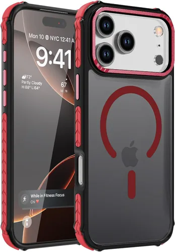 Vista 68 de DEERLAMN Funda Magnética Fuerte para iPhone Air 6.5 Pulgadas, [Compatible con Magsafe] [Protección contra caídas de grado militar] Funda protectora